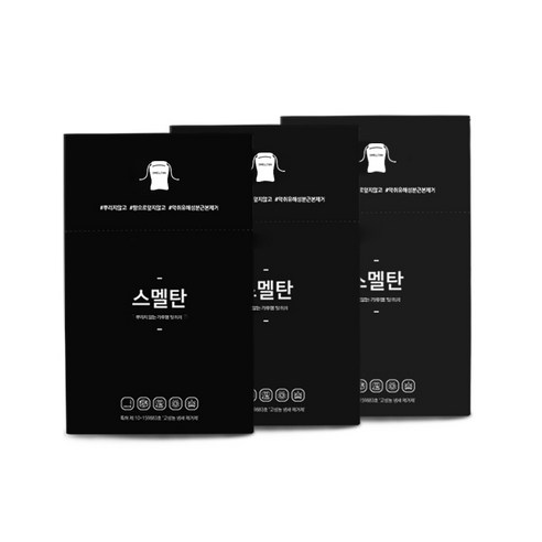 닥터진랩 스멜탄 고성능 실내 탈취제 차량용 블랙, 90g, 3개