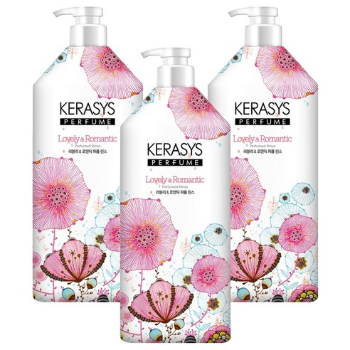 케라시스 퍼퓸 린스 러블리 앤 로맨틱, 1.5L, 3개