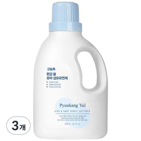 편강율 고농축 유아 섬유유연제, 3개, 1.5L