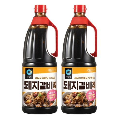 청정원 돼지갈비양념, 2kg, 2개