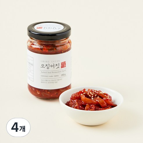 광천 오징어젓, 180g, 4개