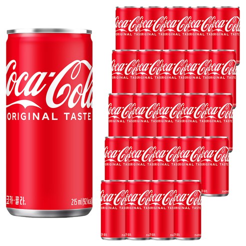 코카콜라 오리지널 탄산음료, 215ml, 30개