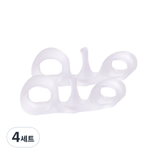 드방스 실리콘 발가락 링 보호대 좌우 세트 화이트, 4세트