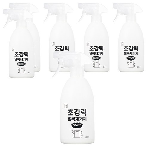 생활공식 초강력 파워 얼룩제거제, 500ml, 6개