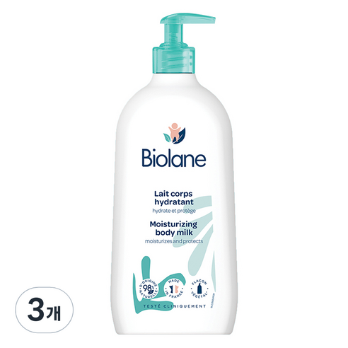 비올란 모이스처라이징 바디 밀크 유아로션, 3개, 350ml