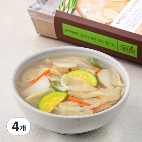 곰곰 감자수제비 재료 밀키트, 880g, 4개