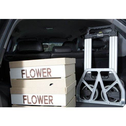 테이팩스 3단 접이식 카트 핸드트럭 대형, 혼합색상, 1개