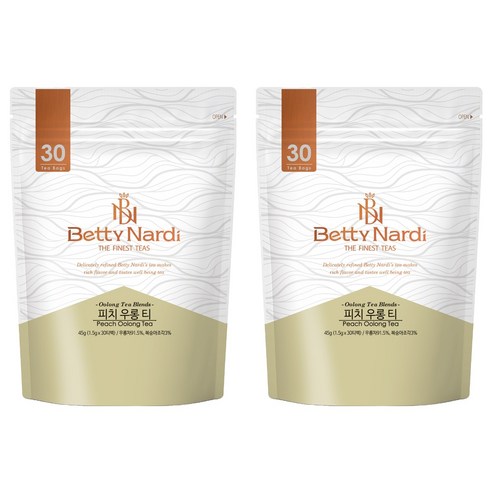 베티나르디 피치 우롱 티 티백, 1.5g, 30개입, 2개