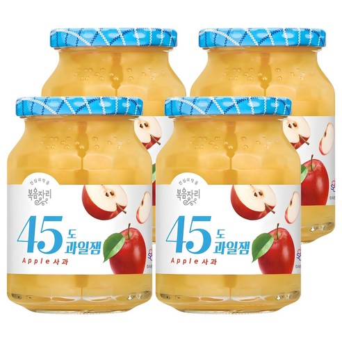 복음자리 45도 과일잼 사과, 350g, 4개