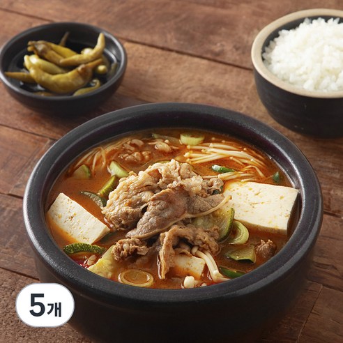 프레시지 고깃집 된장찌개 밀키트 2인분, 535g, 5개