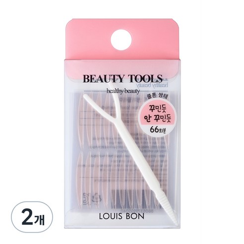 루이본 꾸안꾸 피치 쌍테 132p, 핑크, 2개