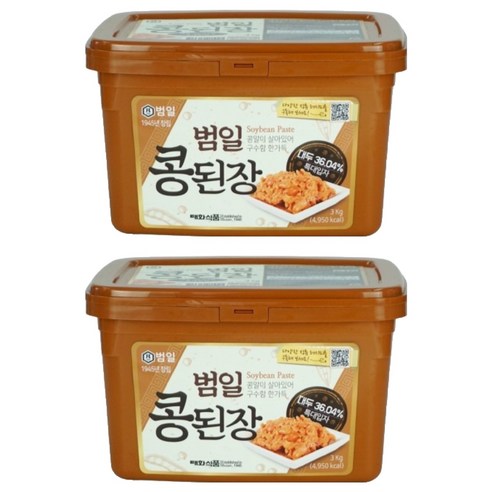 범일 콩된장 특대입자, 3kg, 2개