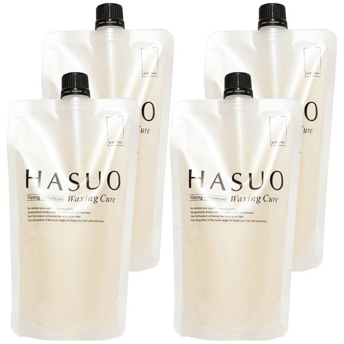 하수오 헤어용 왁싱큐어 500g, 투명, 4개