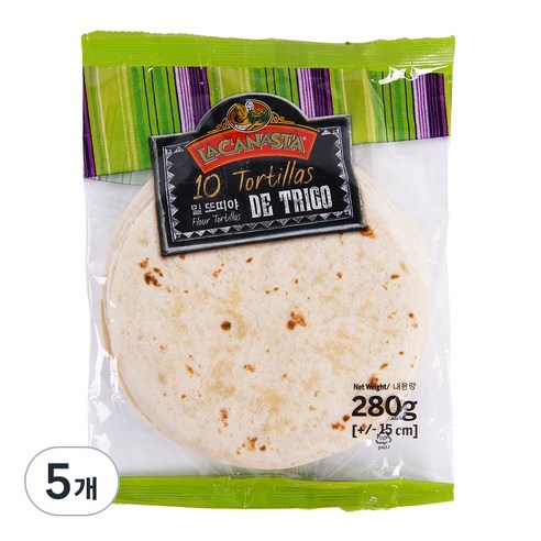 라카나스타 밀 또띠아 15cm, 280g, 5개