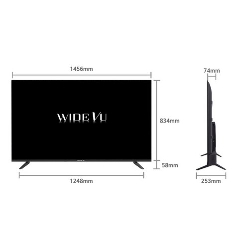 몰입적인 홈 엔터테인먼트를 위한 와이드뷰 165cm 4K UHD LED TV