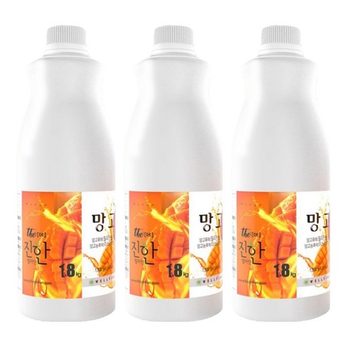 웰파인 더진한 망고스무디, 3개, 1.8kg