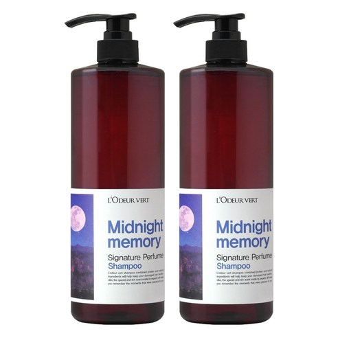 로더베르 시그니처 퍼퓸 샴푸 미드나잇메모리향, 1000ml, 2개