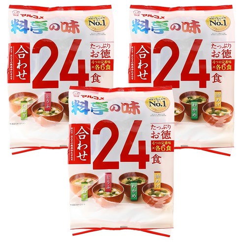 마루코메 료테이노 아지 24식 즉석식품, 432g, 3개