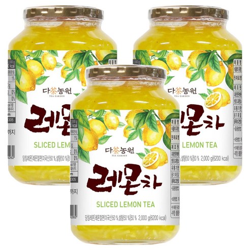 다농원 레몬차, 2kg, 1개입, 3개