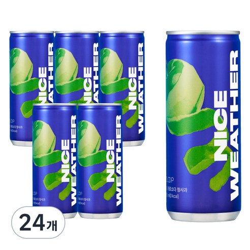 클룹 제로소다 청사과, 24개, 250ml