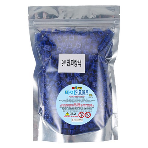 마이토이즈 마이 디폼블록 500g 리필팩, 진파랑, 1개