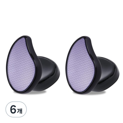 아늑공간 풋파일 발각질 제거기 블랙, 2개입, 6개, 73g