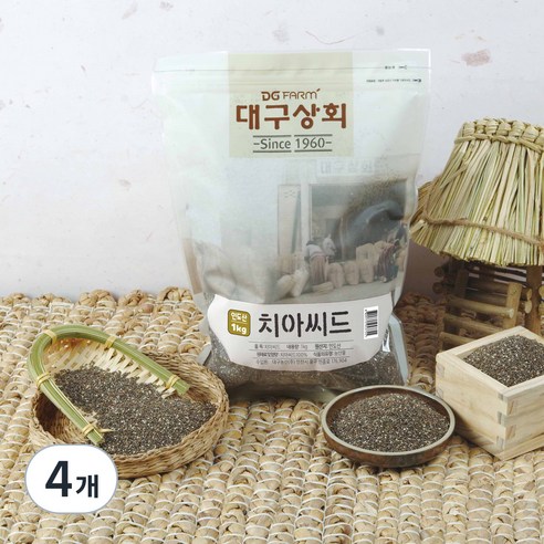 대구상회 치아씨드, 1kg, 4개