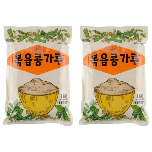우영 볶음콩가루, 1kg, 2개