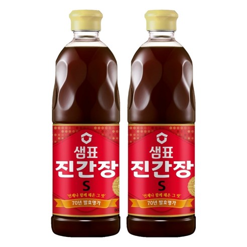 샘표 진간장S, 860ml, 2개