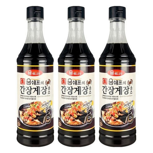 움트리 움쉐프의 간장게장소스, 1kg, 3개