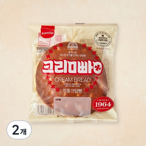 삼립 정통 크림빵, 75g, 1개입, 2개