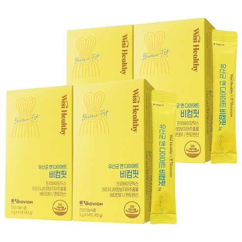 위시헬씨 유산균 앤 다이어트 비컴핏, 14회분, 4개
