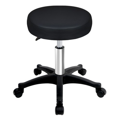 공간에 품격을 더하는 코멧 홈 높이조절 가죽 원형 회전 보조 바퀴 의자