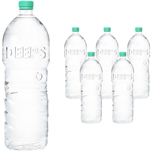 Deeps 에코그린 무라벨, 2L, 6개