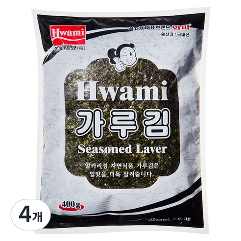 화미 가루김, 400g, 4개