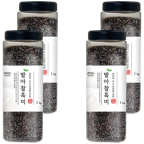 건강곡간 발아찰흑미, 1kg, 4개
