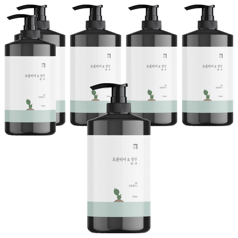 살림백서 오푼티아 앤 밤부 퍼퓸 샴푸 유칼립투스, 500ml, 5개