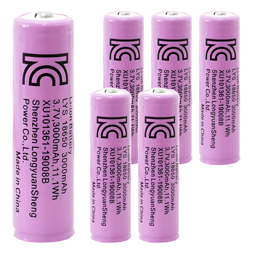 18650 리튬이온 충전지 3000mAh, 1개입, 6개