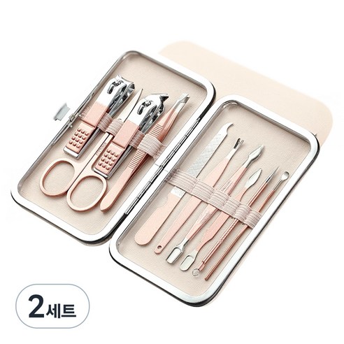 유니트리 손톱깍이 10종 세트, 2세트, 혼합색상