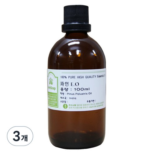 허브솝 파인 에센셜 오일 100ml, 3개