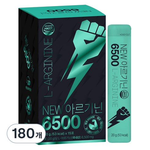 라이프힐 NEW 아르기닌 6500, 20g, 180개