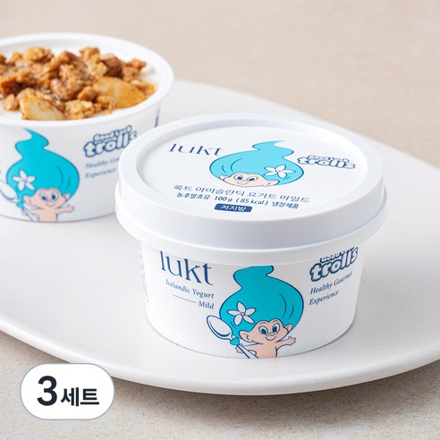 룩트 아이슬란딕 요거트 마일드 100g + 허니스틱 15g + 그래놀라 클러스터 25g, 140g, 3세트
