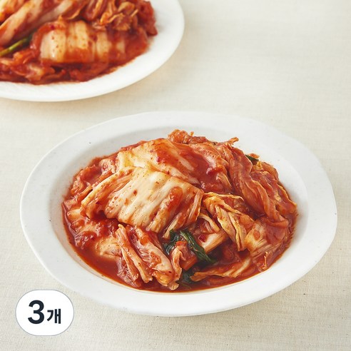 모산 갓담근 썰은 배추김치, 1.5kg, 3개