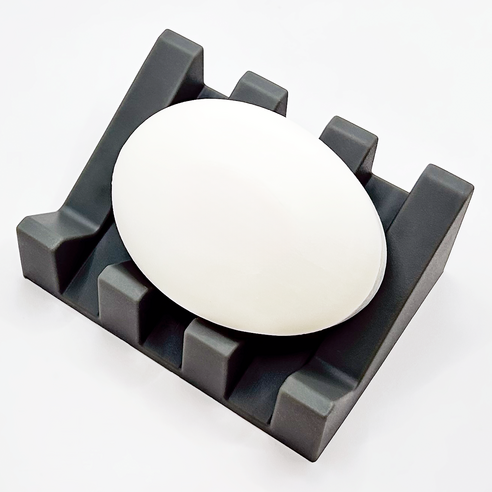 바코젤 논슬립 실리콘 비누받침, 그레이, 1개