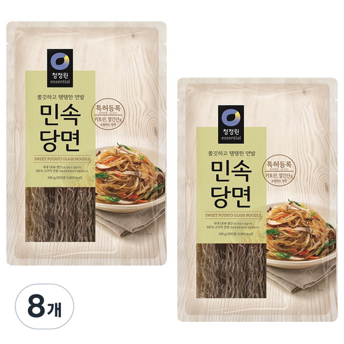 청정원 민속당면, 500g, 8개