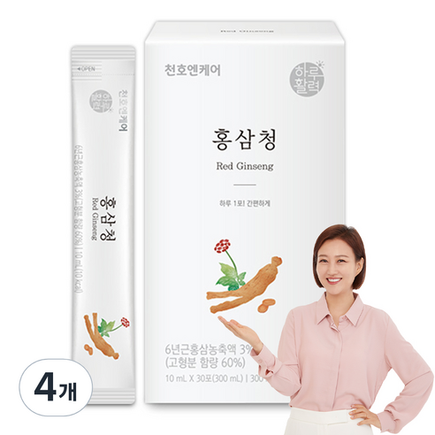 천호엔케어 홍삼청, 300ml, 4개