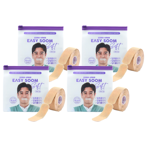 이지숨 소프트 입막음 테이프 60p, 4개