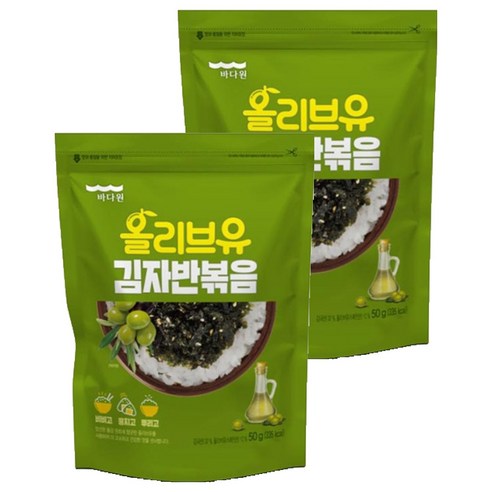 바다원 올리브유 김자반볶음, 50g, 2개