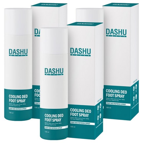 다슈 데일리 쿨링 데오 풋스프레이 발냄새 케어 제거제, 1개입, 3개, 150ml