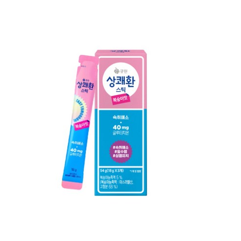큐원 상쾌환 스틱 복숭아맛 3p, 54g, 1개